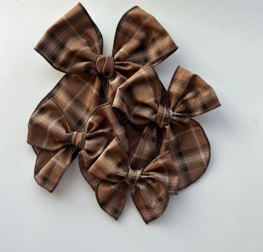 Brown + Tan Plaid