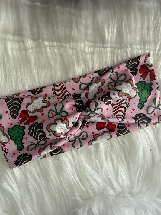Christmas Snacks on Pink