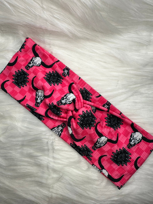 Pink Aztec Bull - Rib