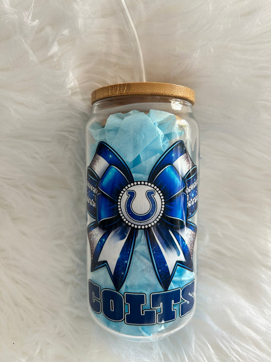 Indianapolis Colts Bow - Glass