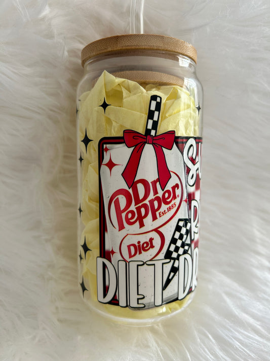 Suspect Runs on Diet Dr. Pepper - Glass