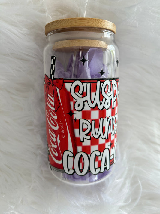 Suspect Runs on Coca-Cola - Glass