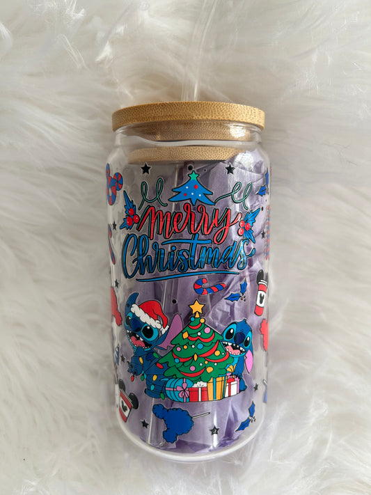 Stitch Christmas - Glass