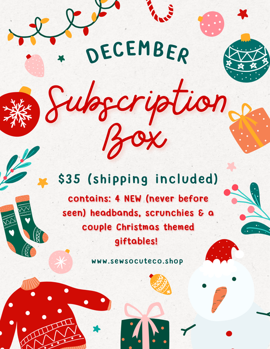 December Subscription Box