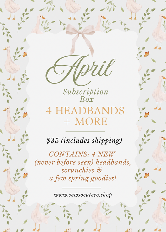 April Subscription Box