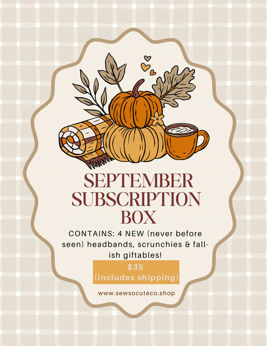 September Subscription Box