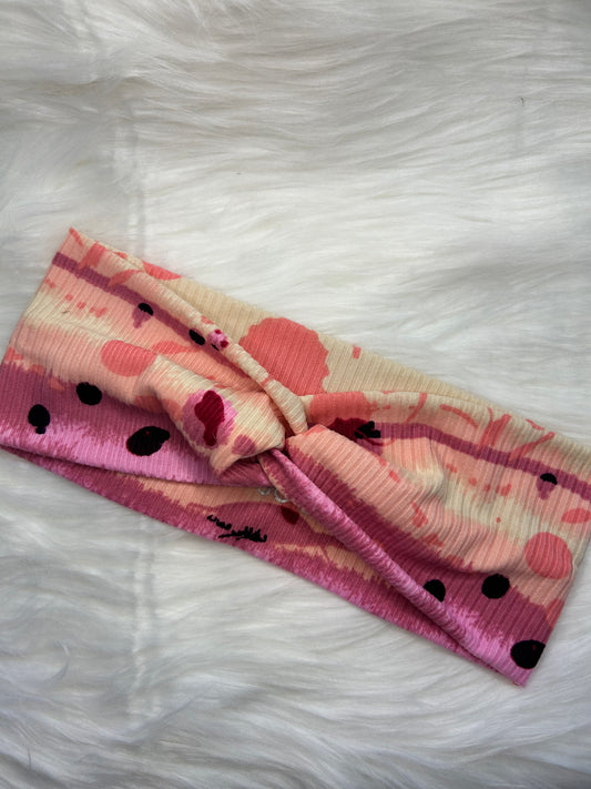 Pink Watercolor - Rib