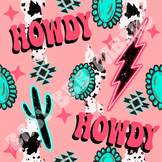 Preorder - Howdy Pink & Turquoise