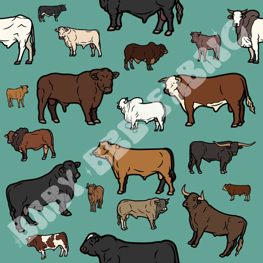 Preorder - Teal Cattle
